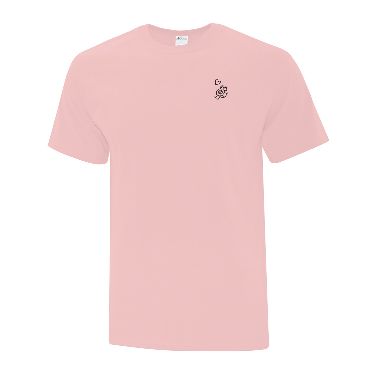 T-shirt Écrou brodé