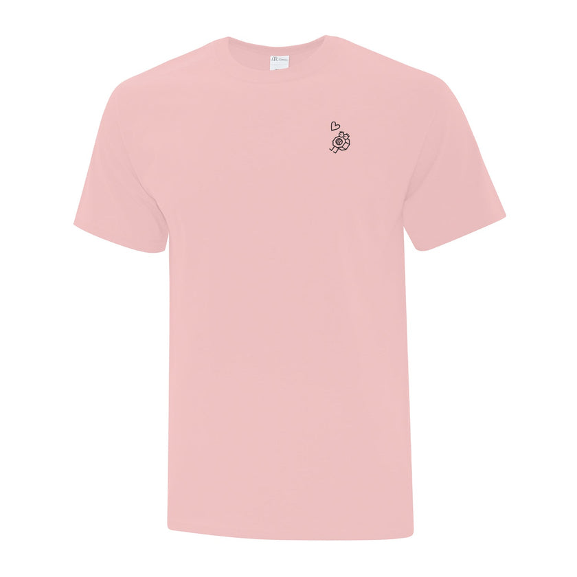 T-shirt Écrou brodé