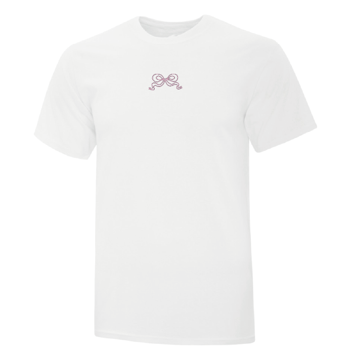 T-shirt Cute Bow brodé