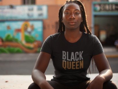 Black Queen Rhinestone Shirt – Bold Empowerment Sparkle Bling Apparel | Blingdazzel
