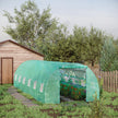 Outsunny Large Walk-in Tunnel Greenhouse: 26.2'x10'x6.7' Steel Frame for Outdoor Garden Plants, Green
