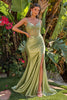 Spaghetti Straps Embellished Mesh Corset Stretch Satin