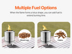 VEVOR Tabletop Fire Pit 6 inch Stainless Steel Fireplace Indoor Outdoor Silver