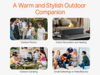 VEVOR Tabletop Fire Pit Bowl 15 inch Concrete Fireplace Indoor Outdoor Patio