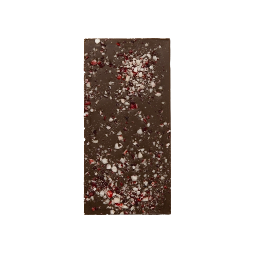 Tablette de chocolat - Éclats de canne de bonbons