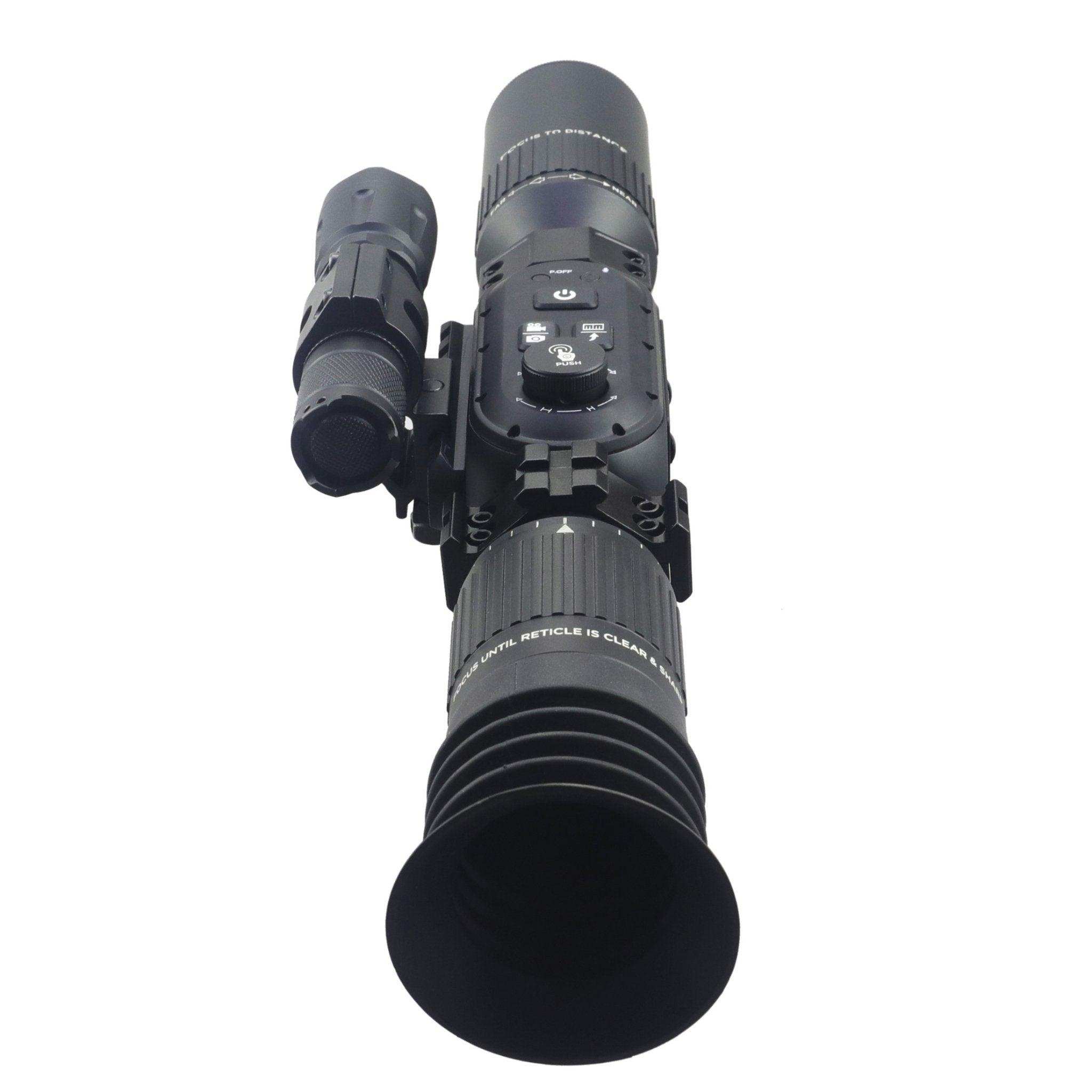 Tactical Night Vision Scope Monocular 3-24X Sony 4K Sensor Digital Day/Night WiFi iOS & Android