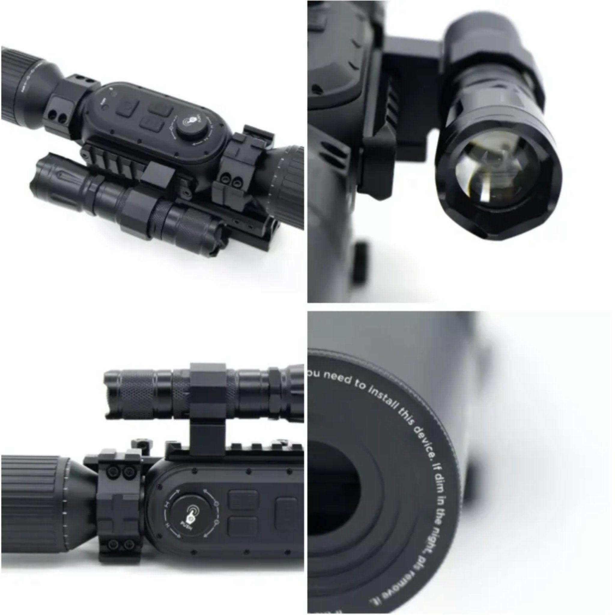 Tactical Night Vision Scope Monocular 3-24X Sony 4K Sensor Digital Day/Night WiFi iOS & Android