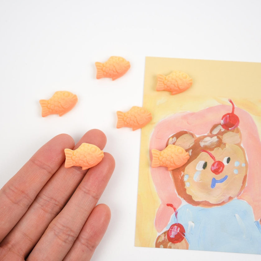Taiyaki Magnet Set | Fish-shaped Pastry Fridge Magnet