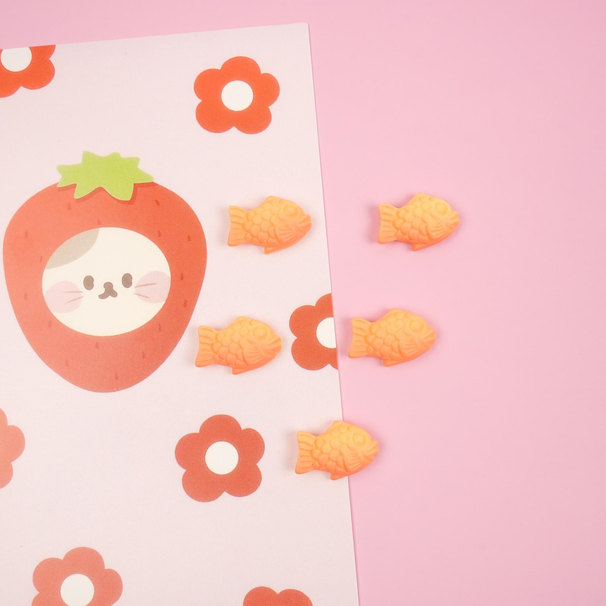 Taiyaki Magnet Set | Fish-shaped Pastry Fridge Magnet