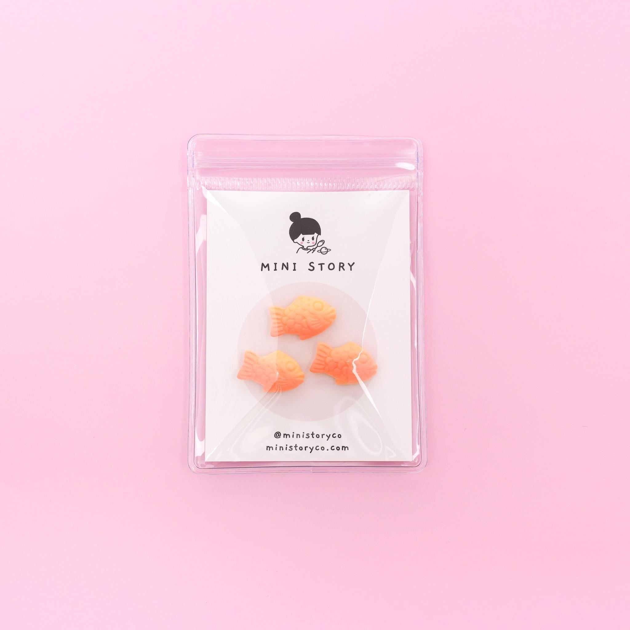 Taiyaki Magnet Set | Fish-shaped Pastry Fridge Magnet