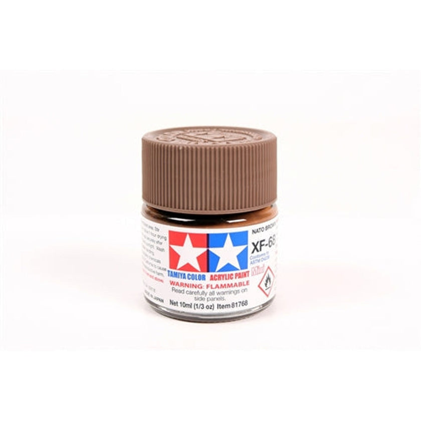 Tamiya Acrylic XF-68 Flat NATO Brown Mini Bottle 10mL (1/3oz)