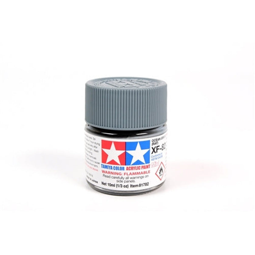 Tamiya Acrylic XF-82 Flat Ocean Grey 2 RAF Mini Bottle 10mL (1/3oz)