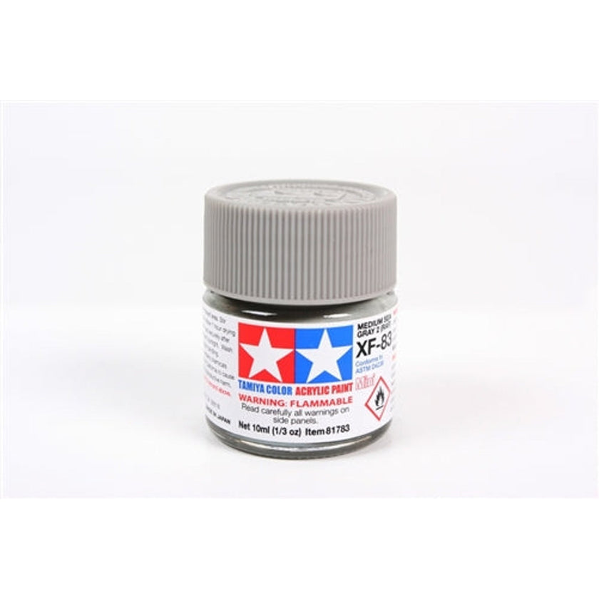 Tamiya Acrylic XF-83 Flat Medium Sea Gray 2 RAF Mini Bottle 10mL (1/3oz)