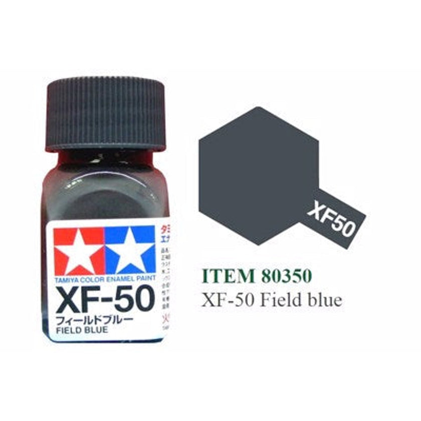 Tamiya Enamel EXF-50 Flat Field Blue Mini Bottle 10mL (1/3oz)