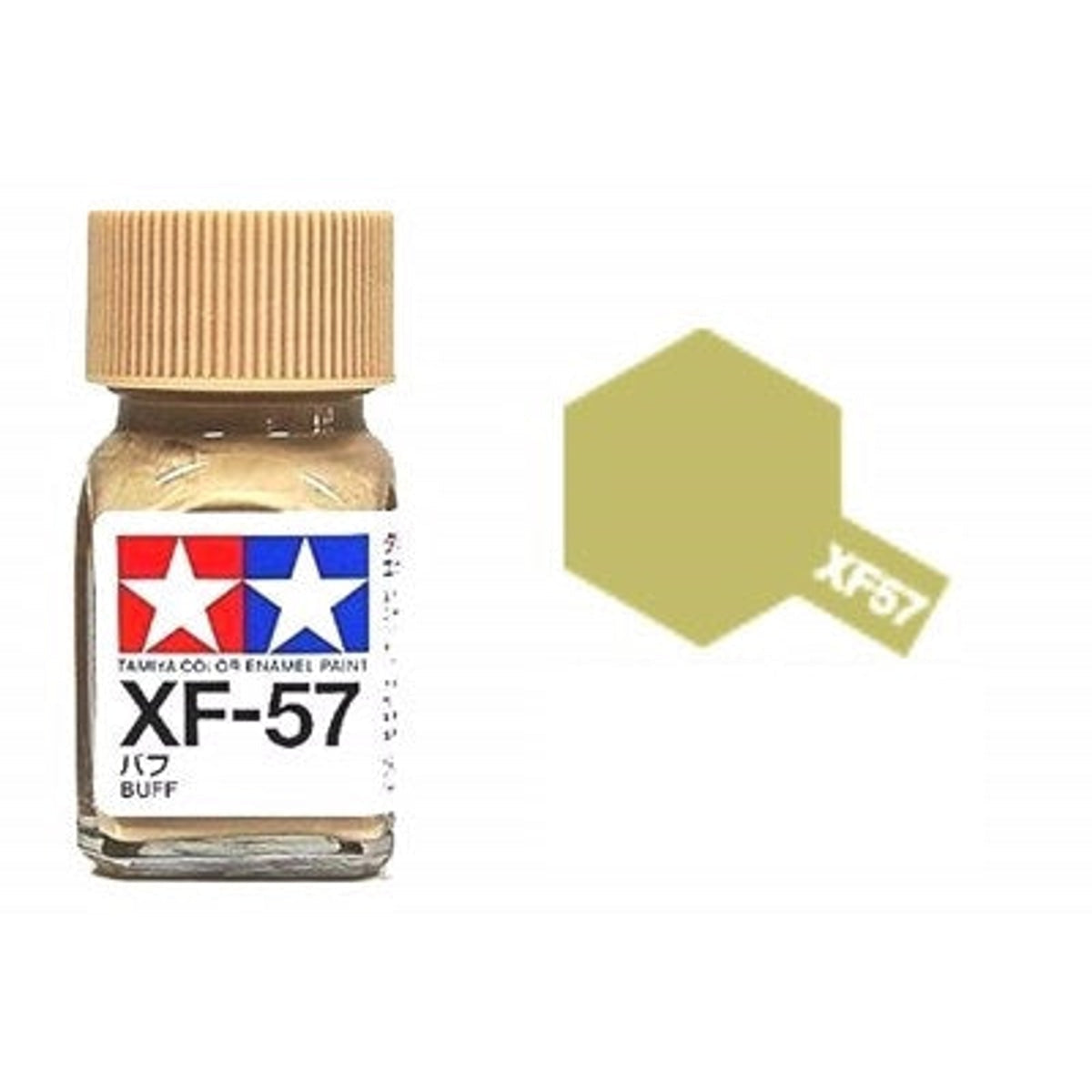 Tamiya Enamel EXF-57 Flat Buff Mini Bottle 10mL (1/3oz)