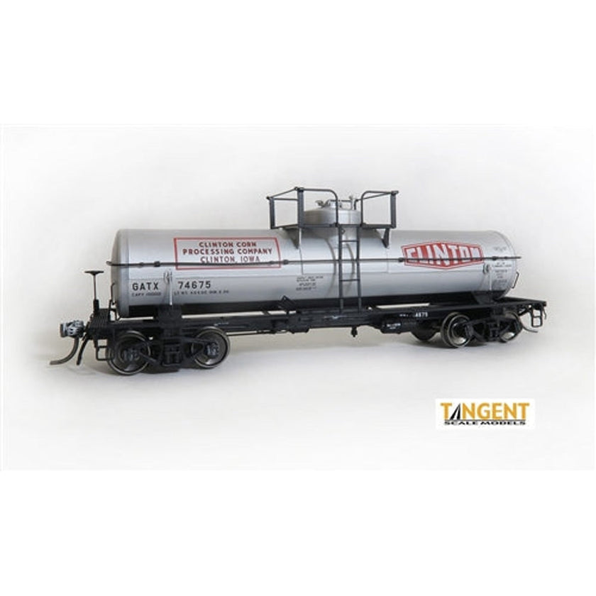 Tangent Scale Models 22121-04 HO GATC 1957-Design 8000 Gallon Welded General Service Tank Car General American Transportation Corporation GATC Clinton Corn GATX #74681 