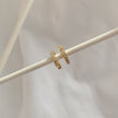 Tara Huggies Gold - White Zirconia