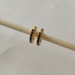 Tara Huggies Gold - Black Zirconia