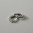 Tara Huggies Silver - White Zirconia