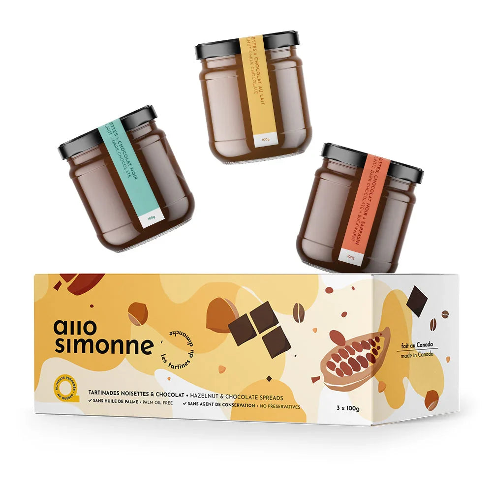 Trio tartinade jaune