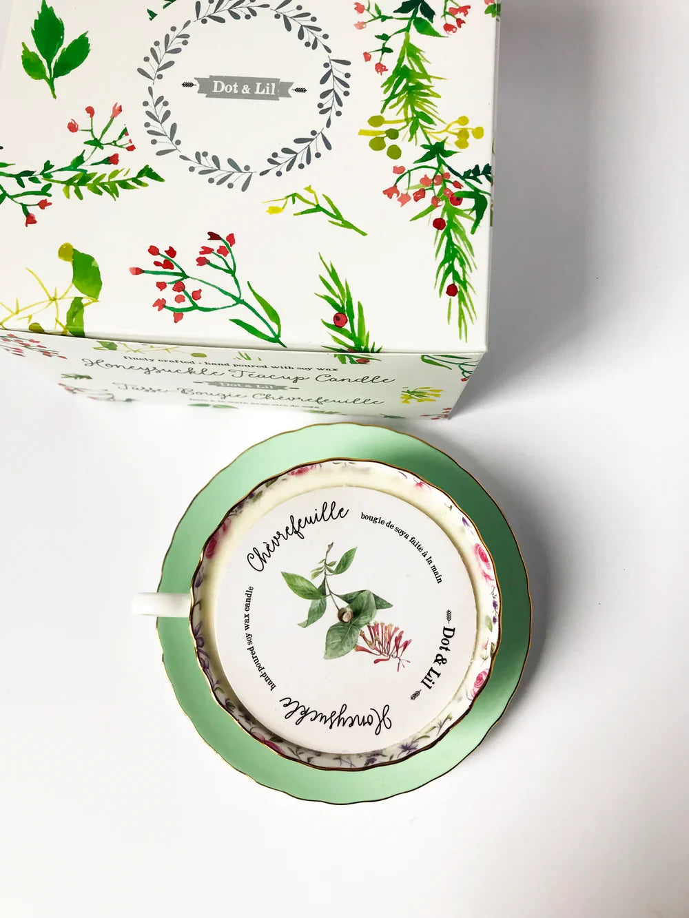 Tasse bougie - Chèvrefeuille