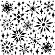 The Crafters Workshop 6x6 Stencil Snowflake Sparkles