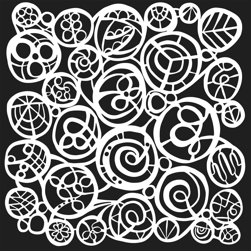 The Crafters Workshop 6x6 Stencil Circle Fest