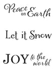 The Crafters Workshop Slimline Layered Holiday Words