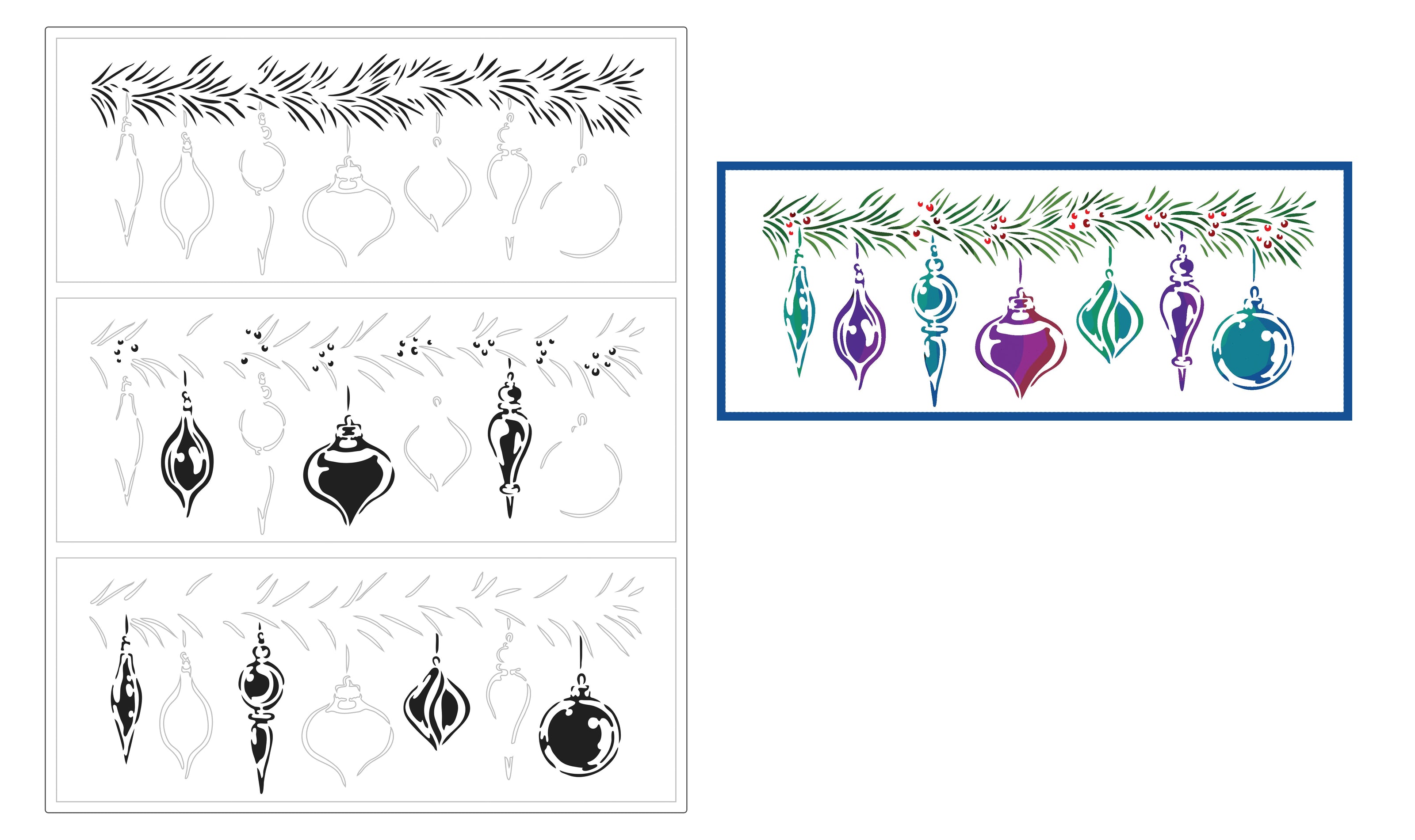 The Crafters Workshop Slimline Layered Ornaments