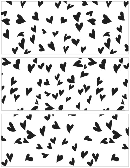The Crafters Workshop Slimline Layered Groovy Hearts