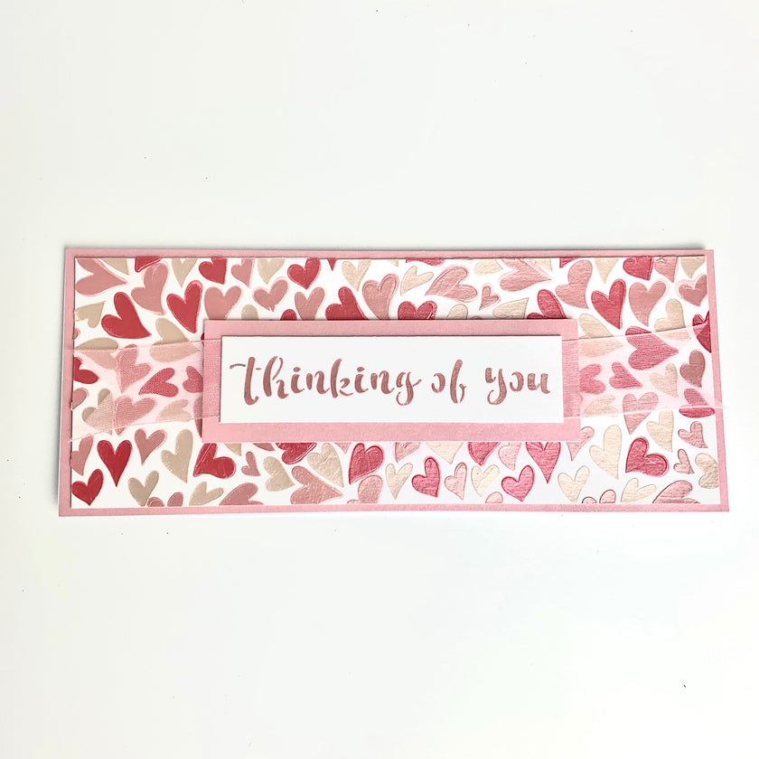 The Crafters Workshop Slimline Layered Groovy Hearts