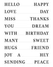 The Crafters Workshop Full Sheet of Good Words