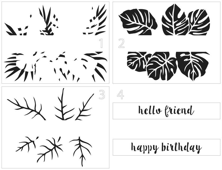 The Crafters Workshop Layered Monstera Banner