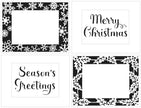 The Crafters Workshop A2 Holly Snowflake Frames