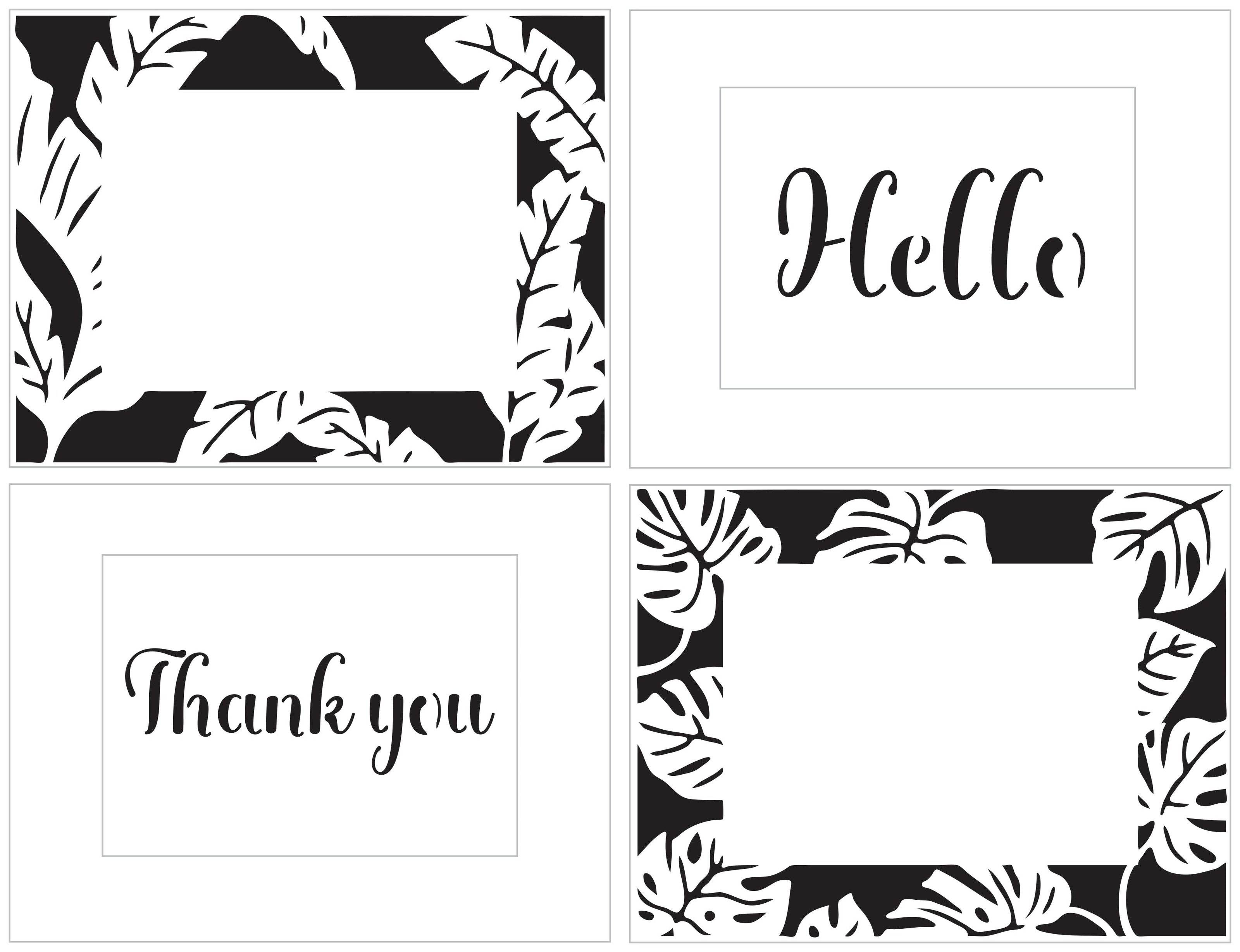 The Crafters Workshop Monstera Banana Leaves Frames