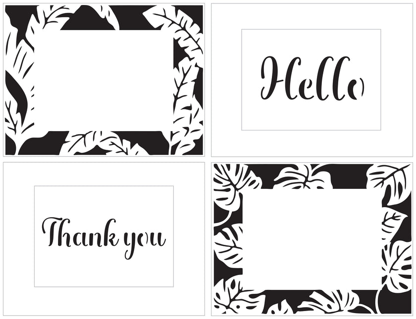 The Crafters Workshop Monstera Banana Leaves Frames
