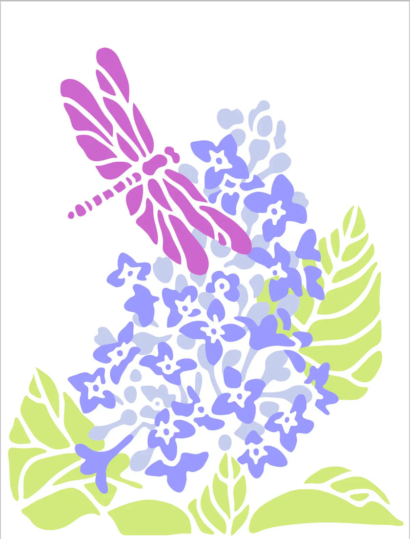 The Crafters Workshop Layered Lilac Dragonfly