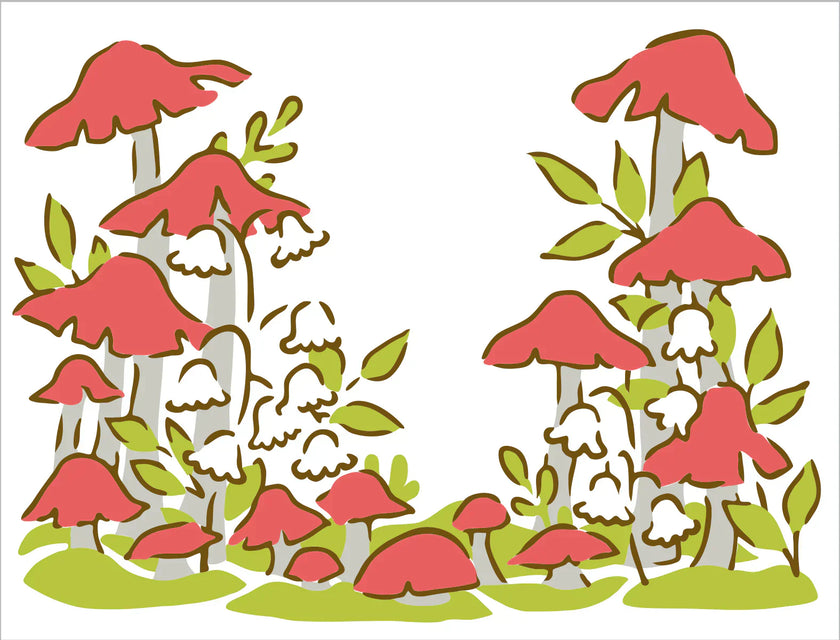 The Crafters Workshop Layered Mushroom Forest