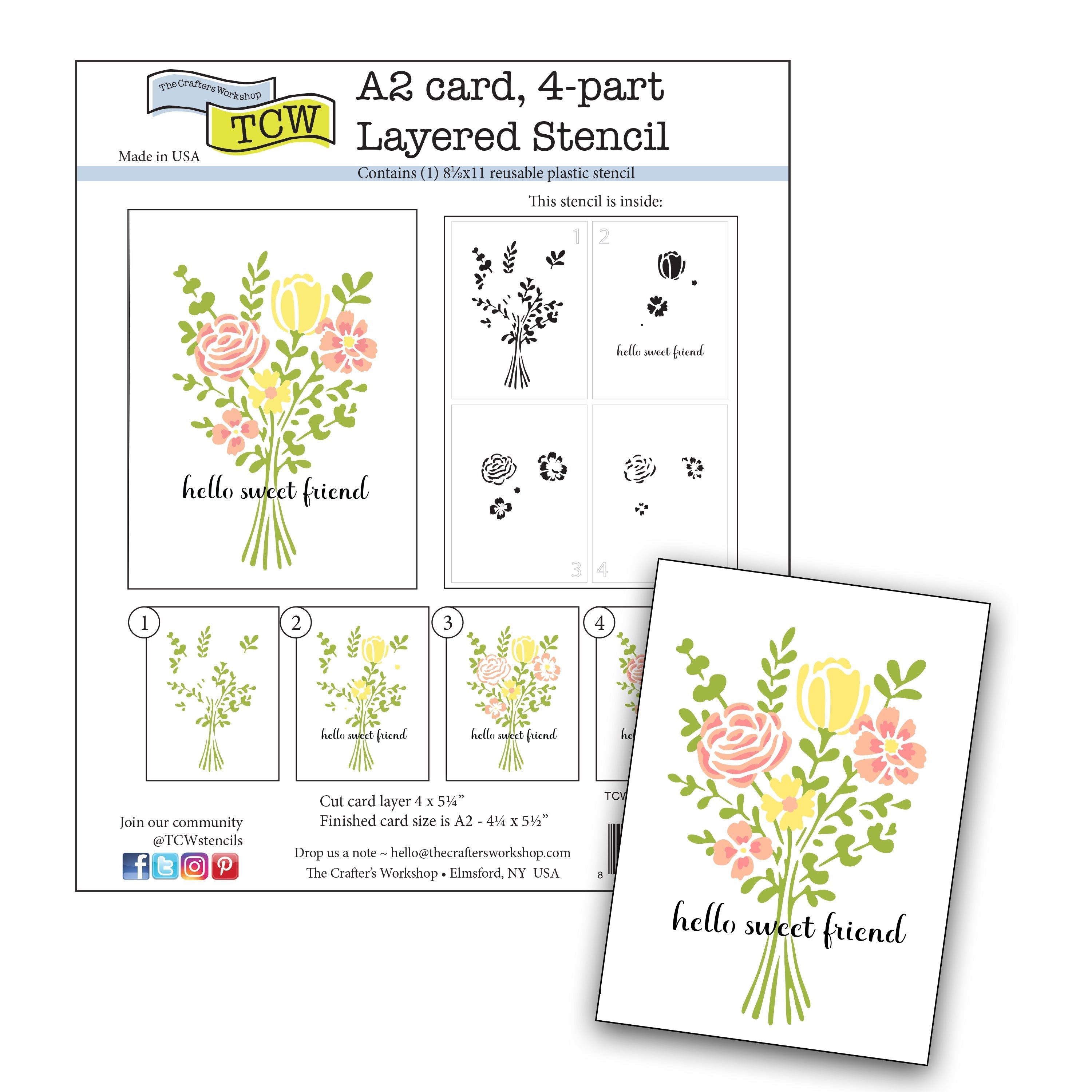 The Crafters Workshop Layered Floral Bouquet