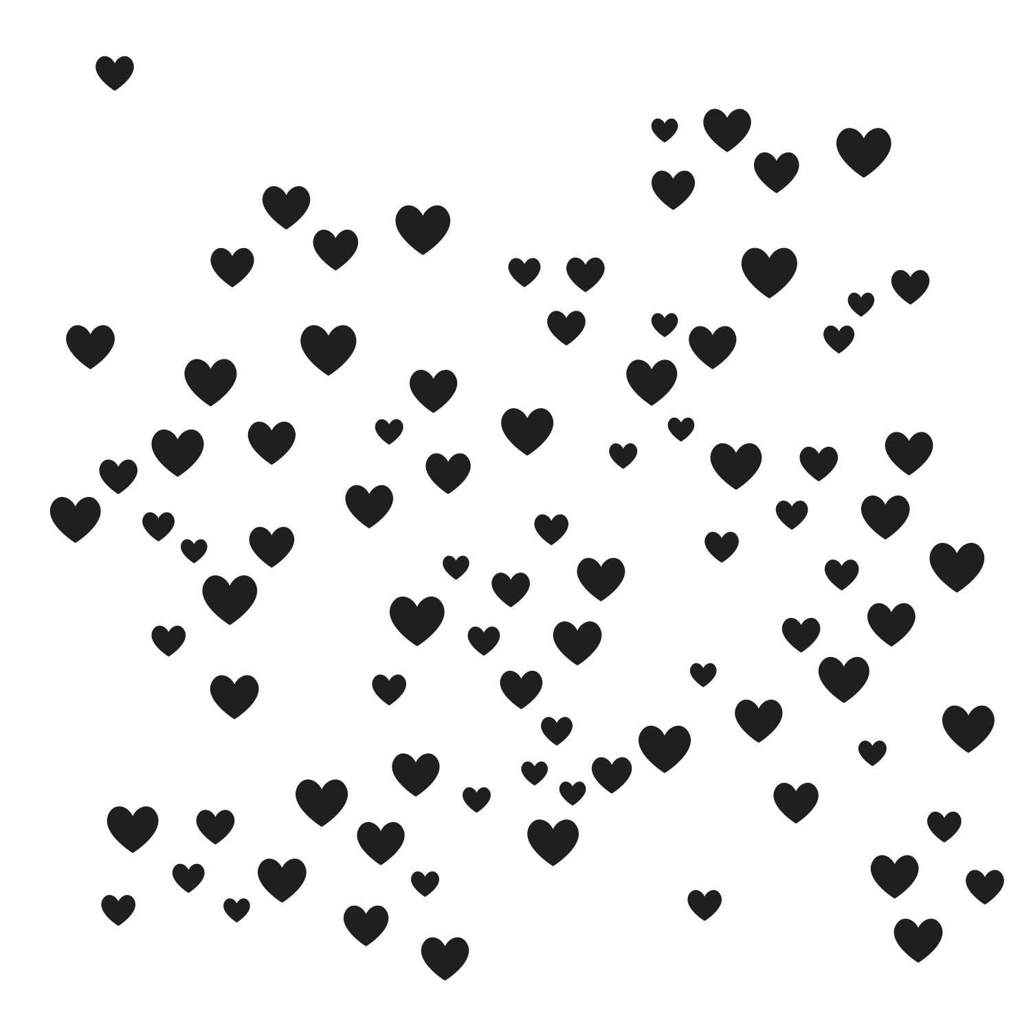 The Crafters Workshop 6x6 Stencil Micro Hearts
