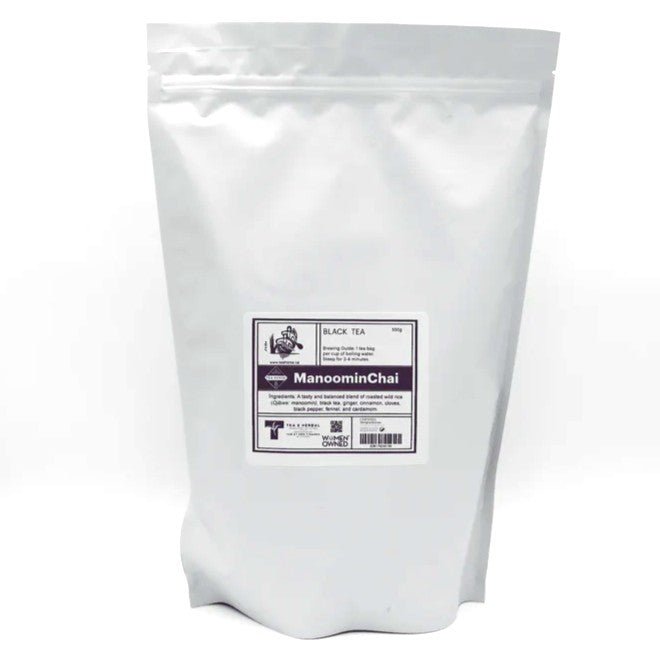 Tea - ManoominChai - Roasted Wild Rice & Spiced Black Tea (Gluten Free) - Indigenous