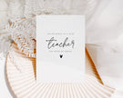 The influence of a good teacher can never be erased