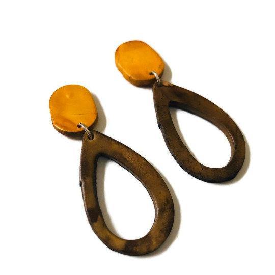Teardrop Drop Dangle Earrings in Multiple Colors- 