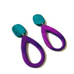 Teardrop Drop Dangle Earrings in Multiple Colors- 