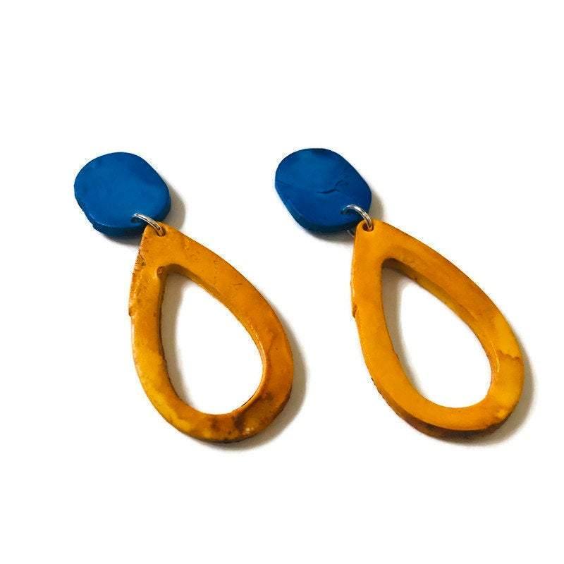 Teardrop Drop Dangle Earrings in Multiple Colors- 