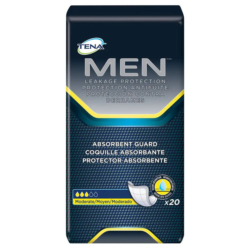 TENA Men Maximum Guard Incontinence Pad for Men, Maximum Absorbency