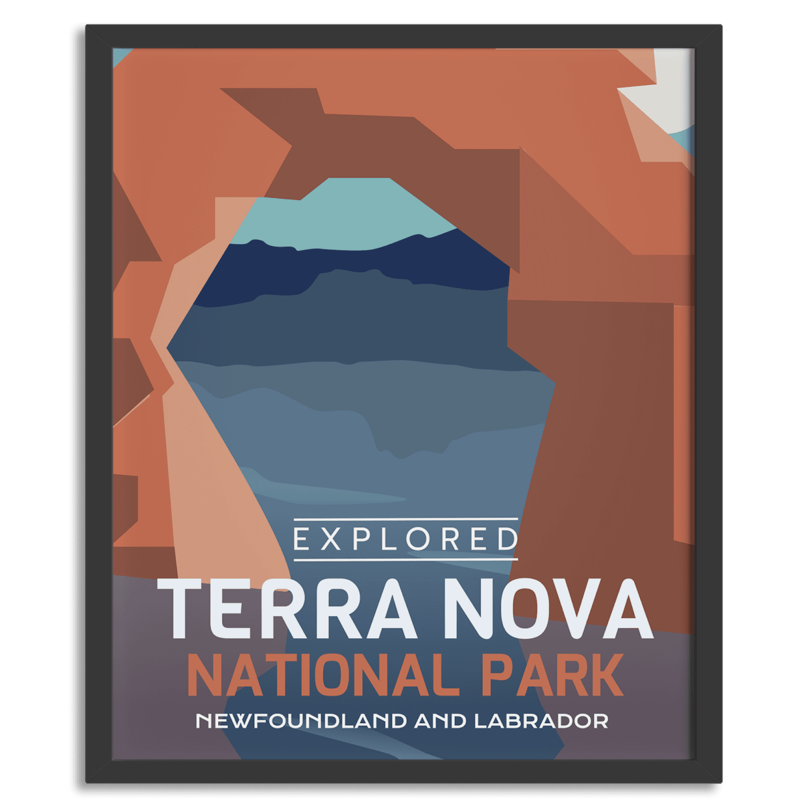 Terra Nova National Park 'Explored' Poster, Canada Parks