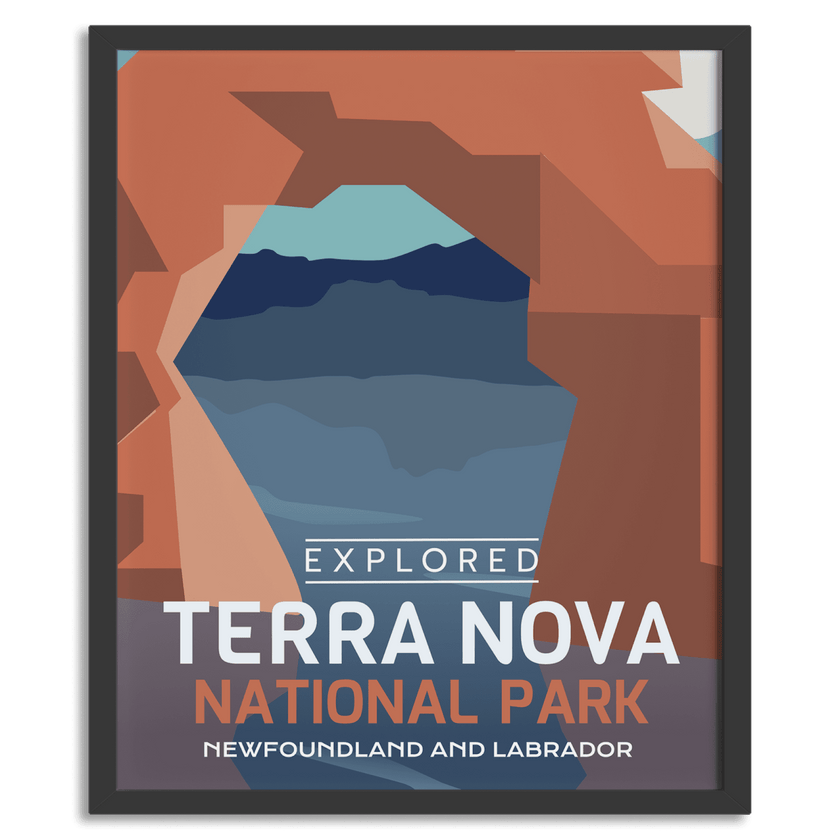 Terra Nova National Park 'Explored' Poster, Canada Parks