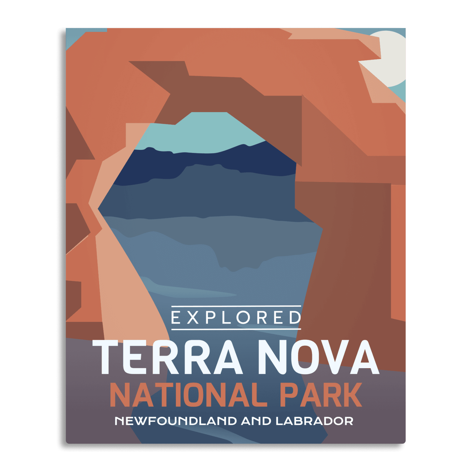 Terra Nova National Park 'Explored' Poster, Canada Parks