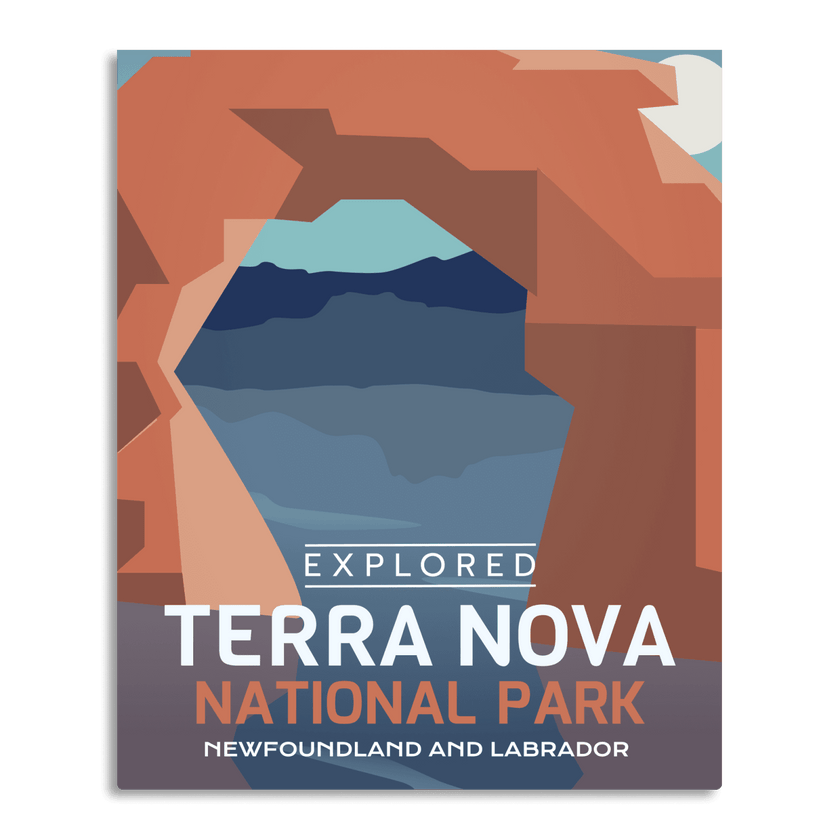 Terra Nova National Park 'Explored' Poster, Canada Parks